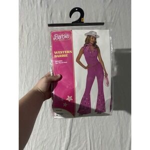 Spirit Western Barbie Movie Jumpsuit Costume Set Adult Size Small 4-6 Pink